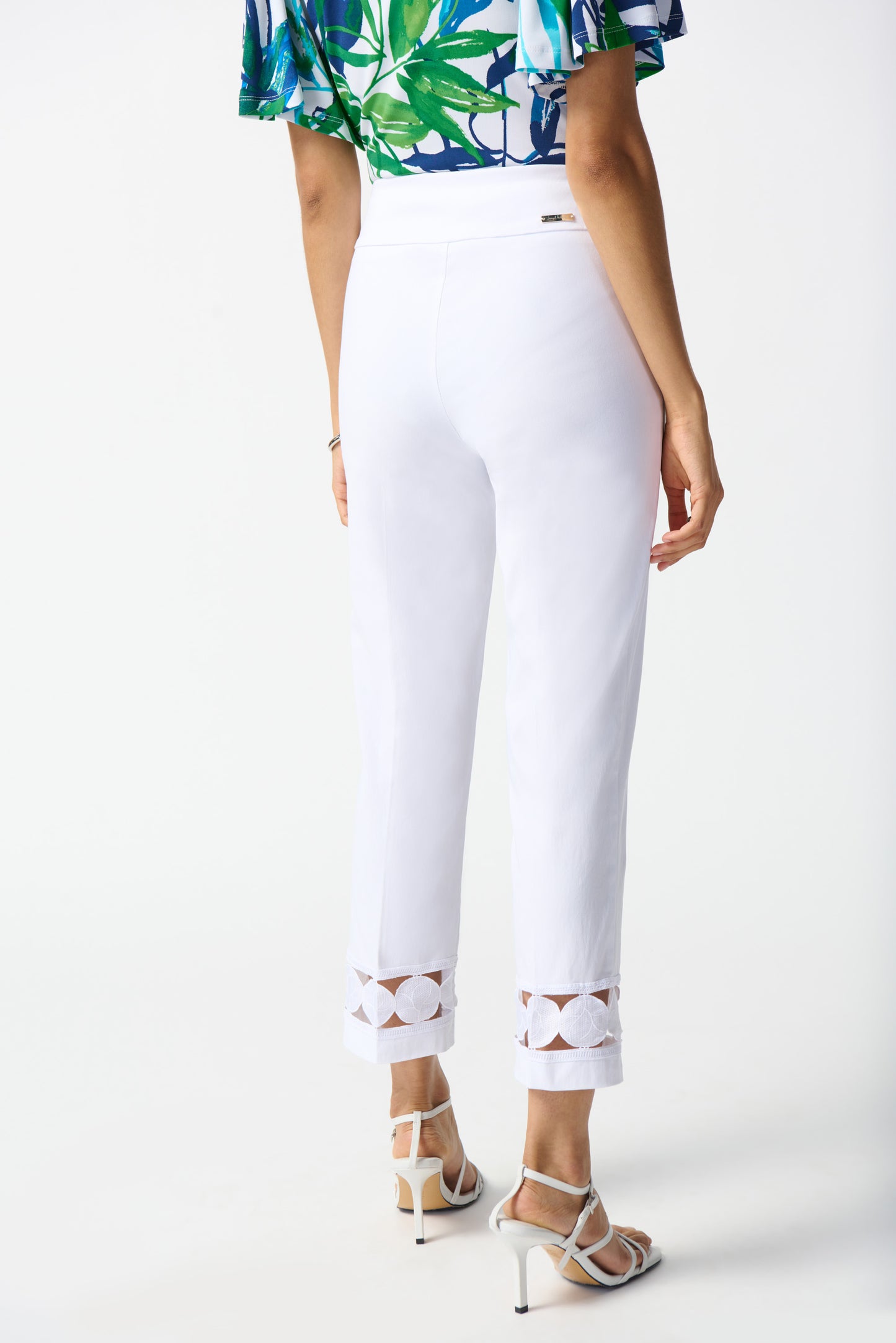 JOSEPH RIBKOFF MILLENIUM CROPPED PULL ON PANTS