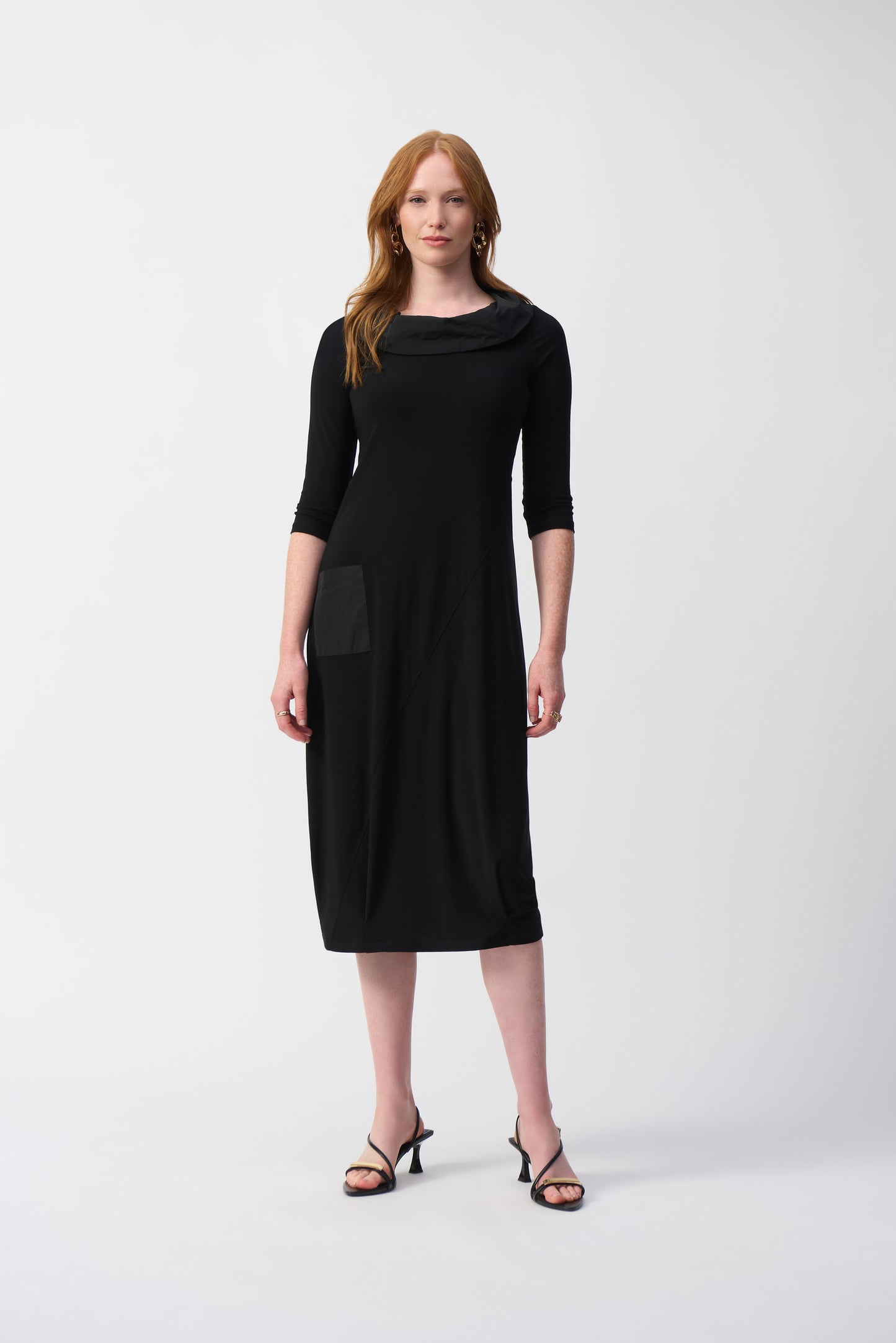 JOSEPH RIBKOFF SILKY KNIT COCOON DRESS