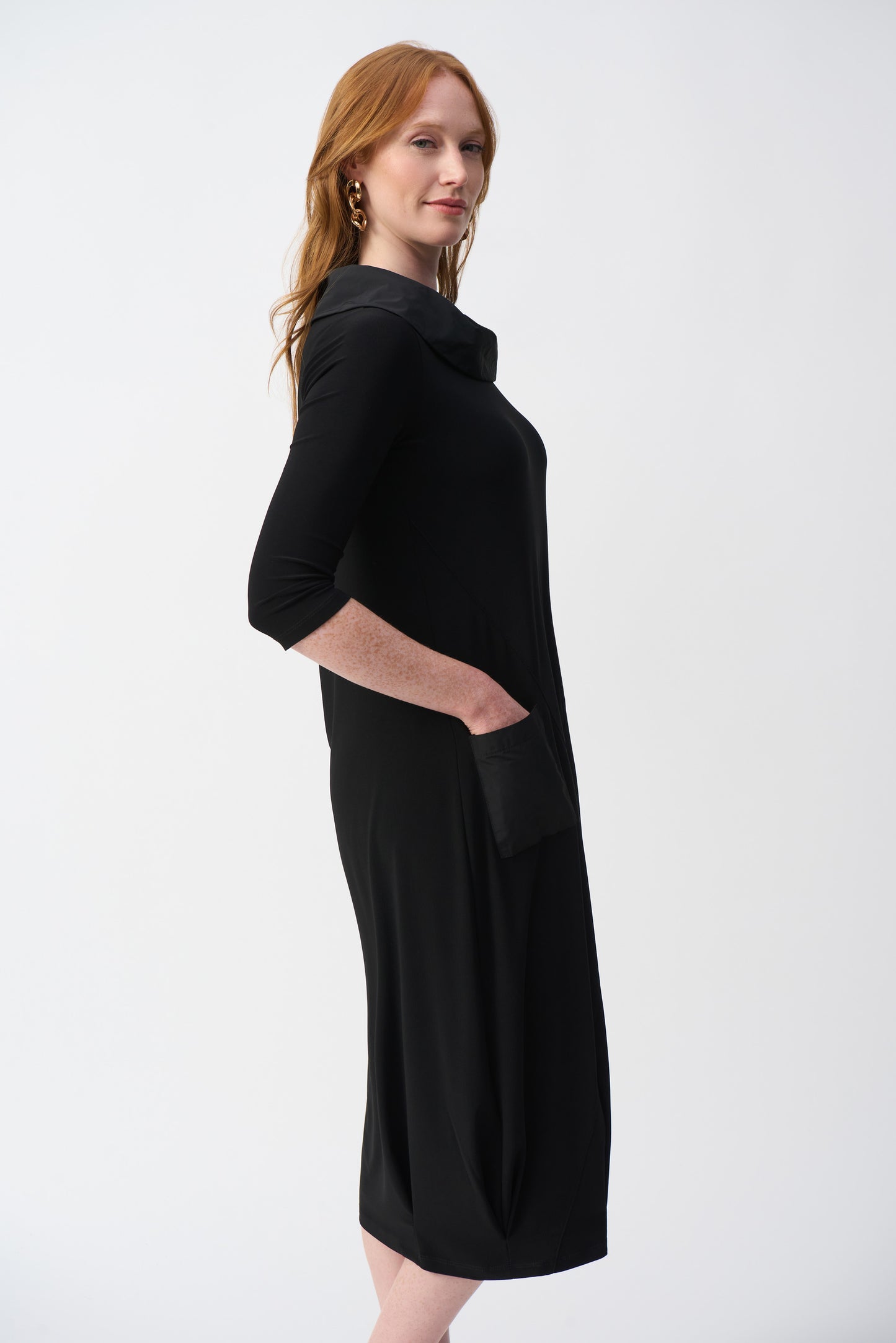 JOSEPH RIBKOFF SILKY KNIT COCOON DRESS