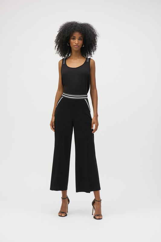 JOSEPH RIBKOFF SILKY KNIT CULOTTE PULL-ON PANTS