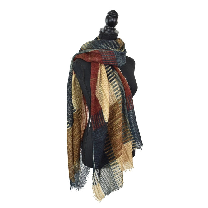 CAMDEN EARTHY BASKETWEAVE SCARF