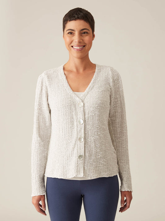 PUFF SLEEVE CARDIGAN