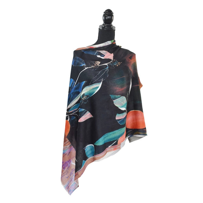 KATKA PAINTERLY FLOWER SCARF