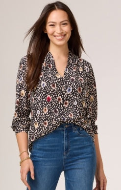 NIC+ZOE SPOTTED DOTS TOP