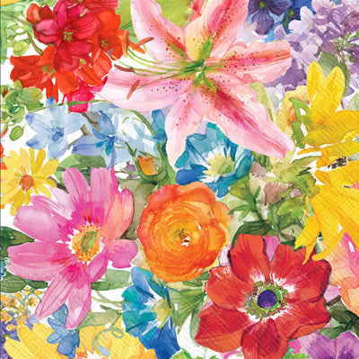 ABUNDANT FLORAL LUNCH NAPKINS