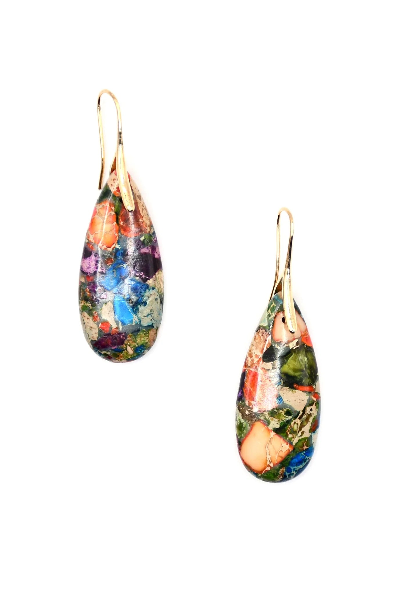 SEA LILY MOSAIC IMPERIAL JASPER EARRINGS