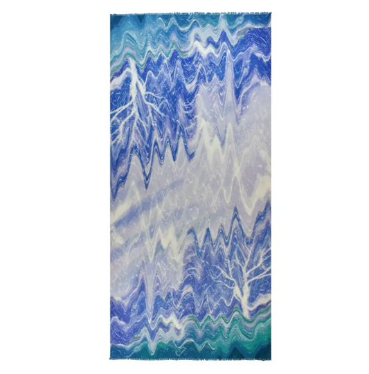 AVALANCHE MOUNTAIN MOTIF SCARF