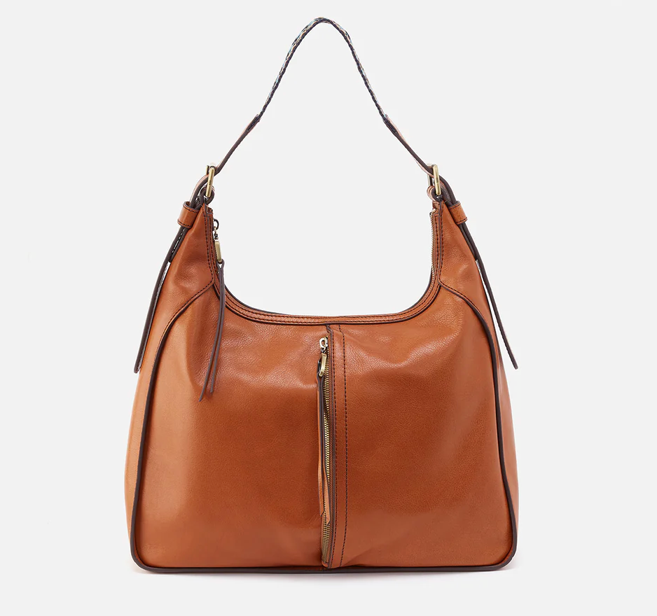 HOBO BELLAMY FRONT ZIP SHOULDER BAG