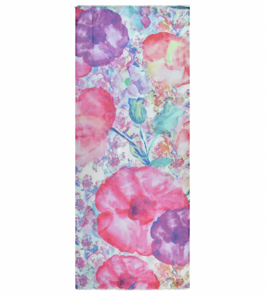 HEAVENLY FLORAL MODAL SCARF