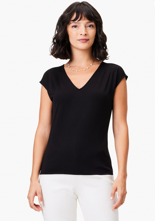 NIC+ZOE POLISHED JERSEY EVERYDAY LAYER TOP