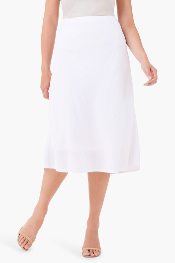 NIC+ZOE RUMBA LINEN SLIP SKIRT