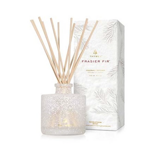 THYMES FRASIER FIR REED DIFFUSER, FLOCKED COLLECTION - 4 oz.