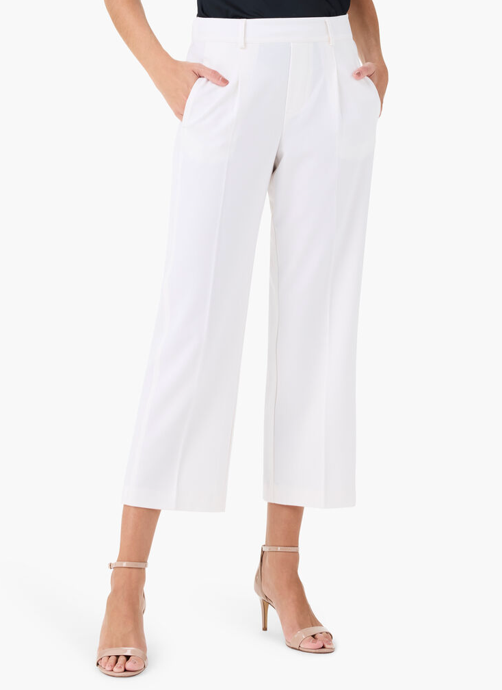 NIC+ZOE AVENUE SUMMER WIDE-LEG CROP TROUSER