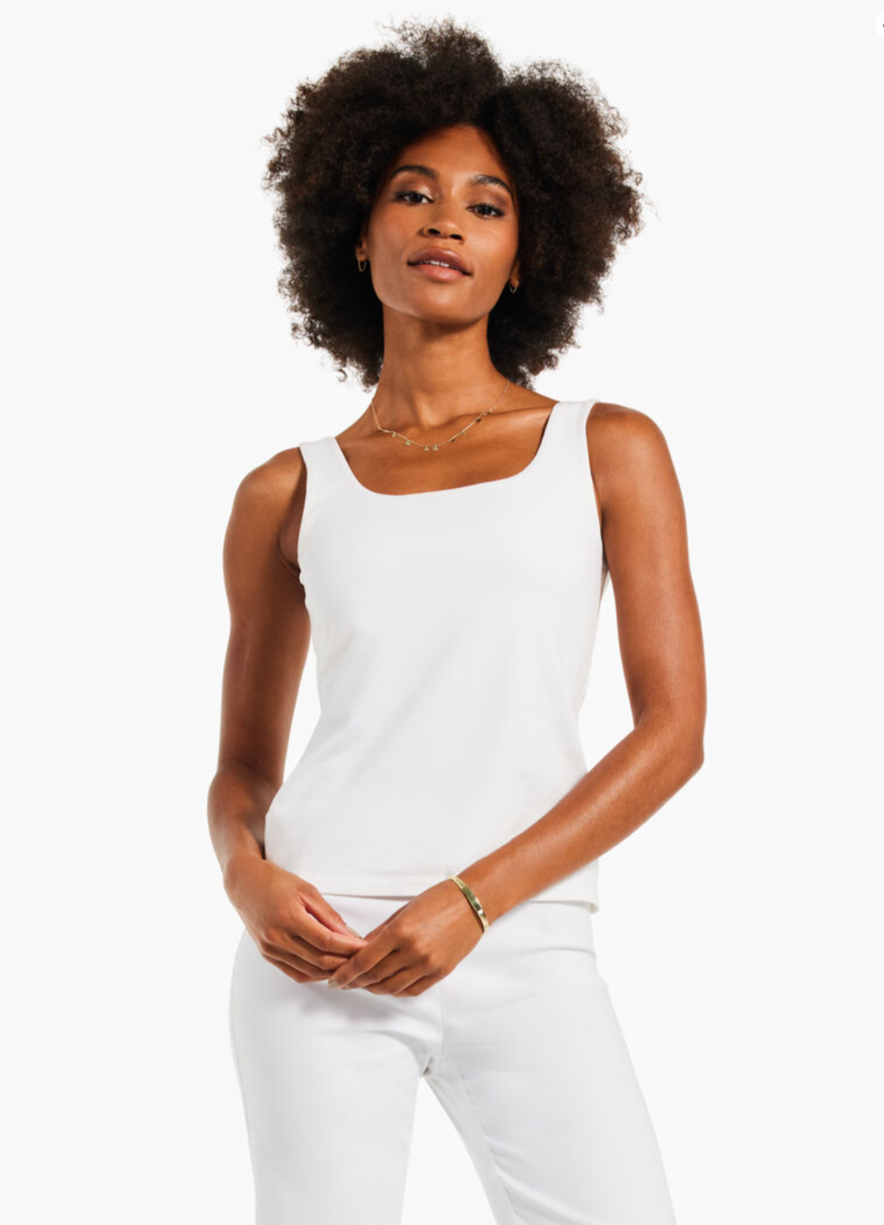 NIC+ZOE SHELF BRA TANK