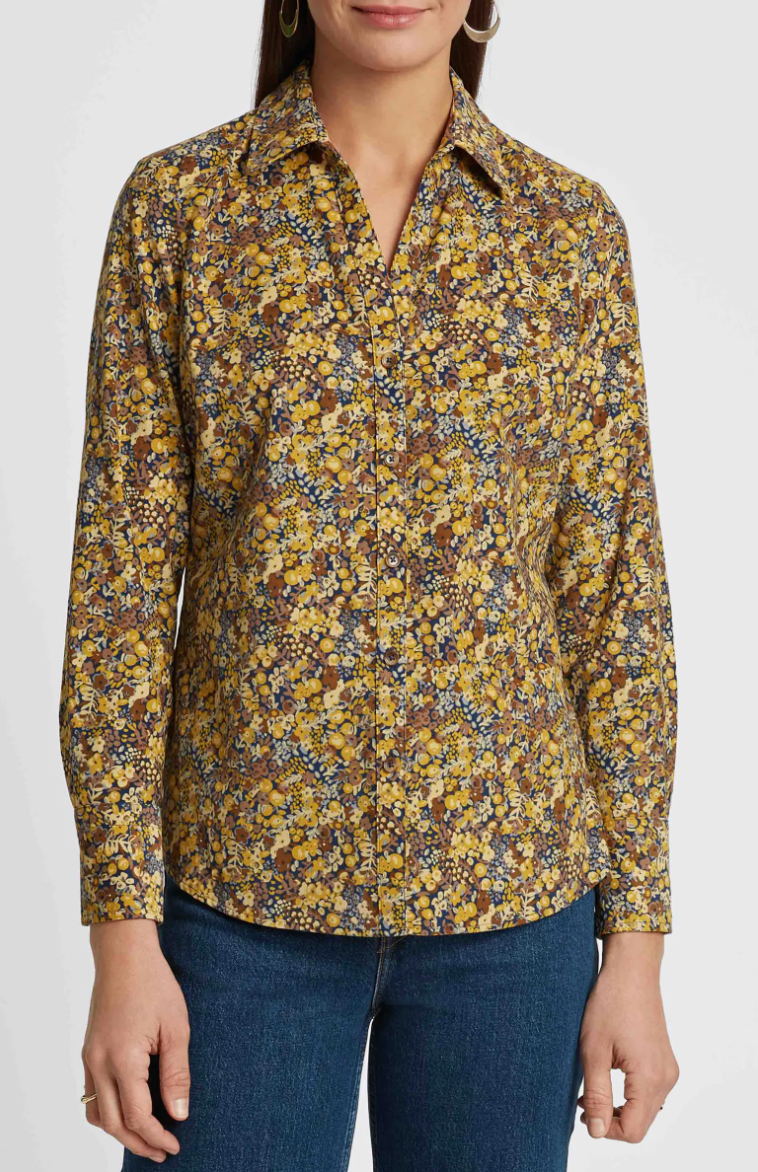 MARY DITSY FLORAL CORDUROY SHIRT