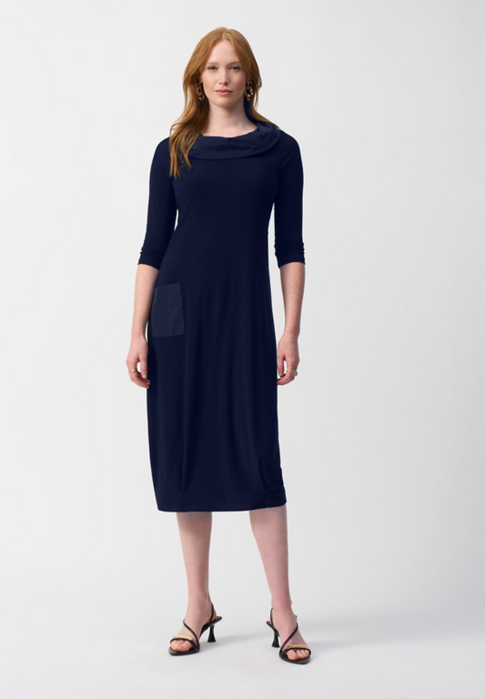 JOSEPH RIBKOFF SILKY KNIT COCOON DRESS