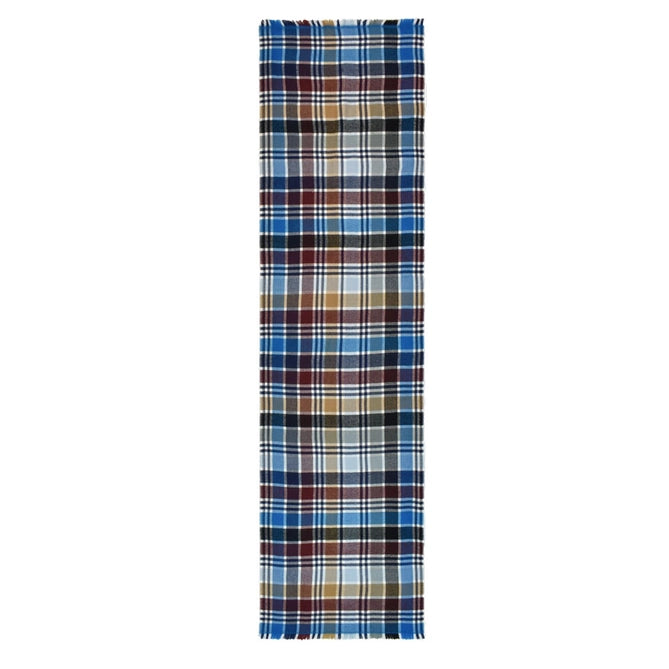 OAKLEIGH NARROW PLAID SCARF