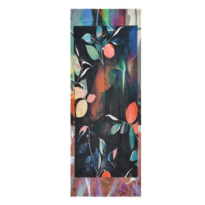 KATKA PAINTERLY FLOWER SCARF