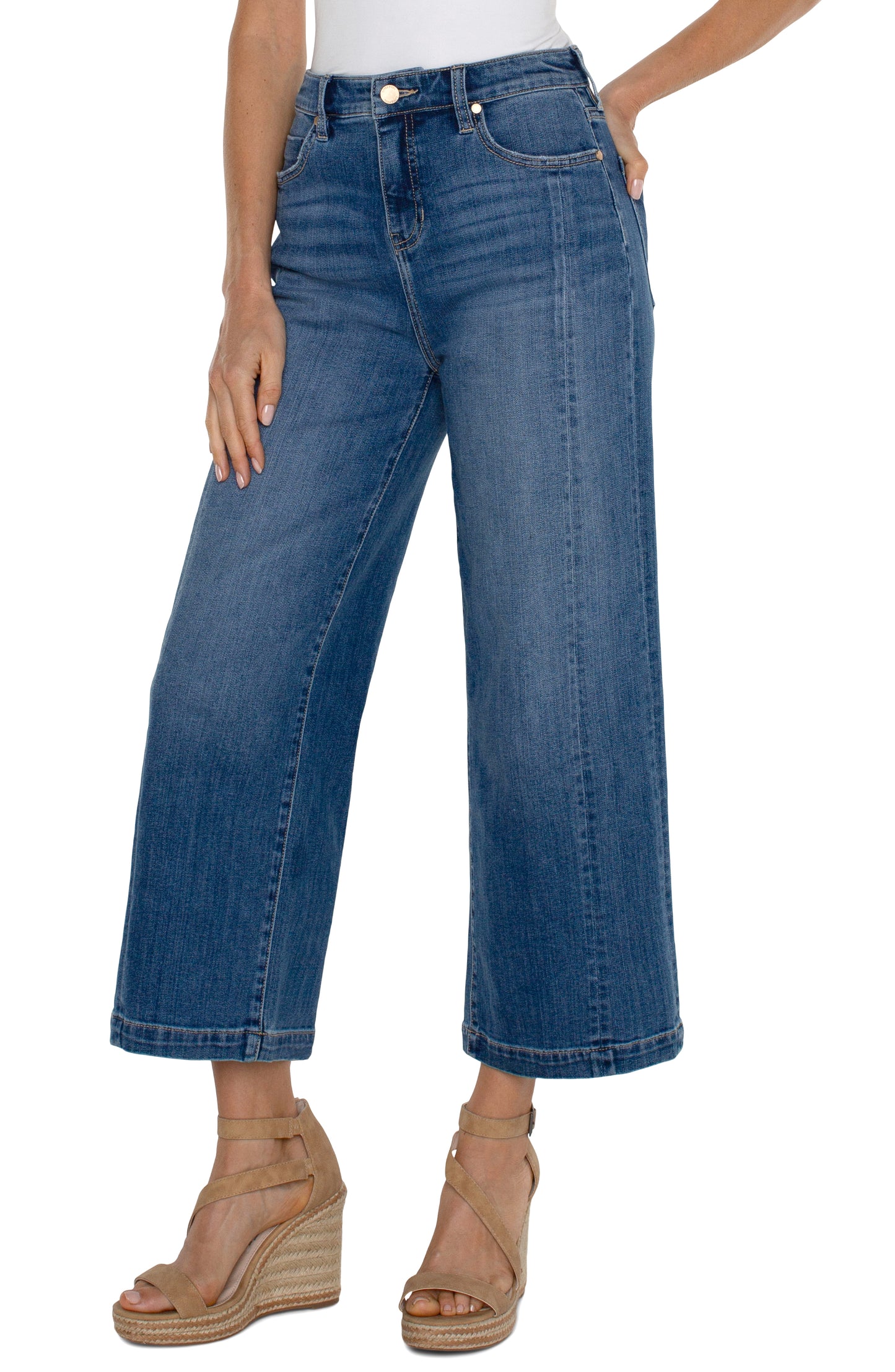 LIVERPOOL STRIDE HI-RISE WIDE LEG JEANS