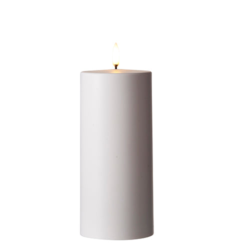 3" X 7" OUTDOOR WHITE PILLAR CANDLE