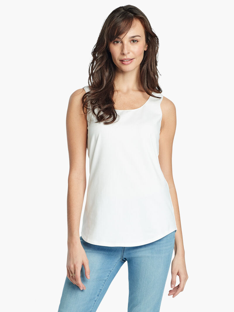 NIC+ZOE SHIRT TAIL PERFECT TANK