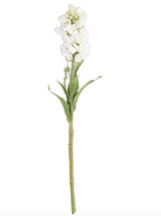 20.5" WHITE STOCK FLOWER STEM