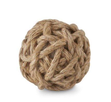 4" NATURAL TAN SEAGRASS BALL