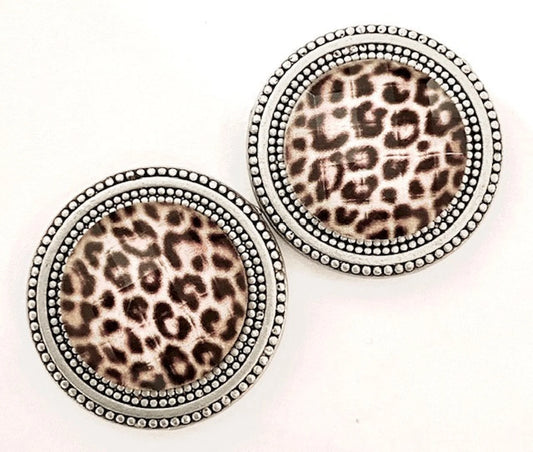 LEOPARD PRINT MAGNETIC CLIPS
