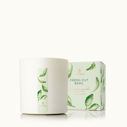 THYMES FRESH-CUT BASIL POURED CANDLE 8 OZ